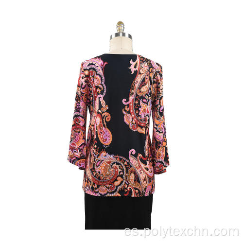 Camiseta otoño mujer Fix Print Loose Tops